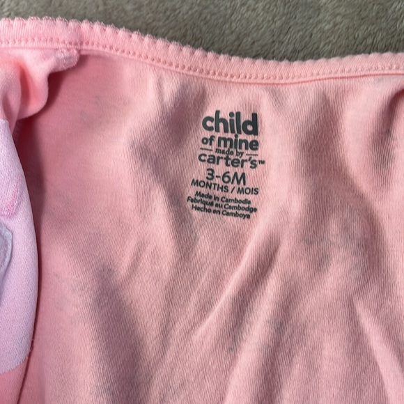 🩷2 for 10$🩷Child of Mine by Carters Baby Girl 2-Way Zip Sleeper, Size 3-6 months - Picture 7 of 9